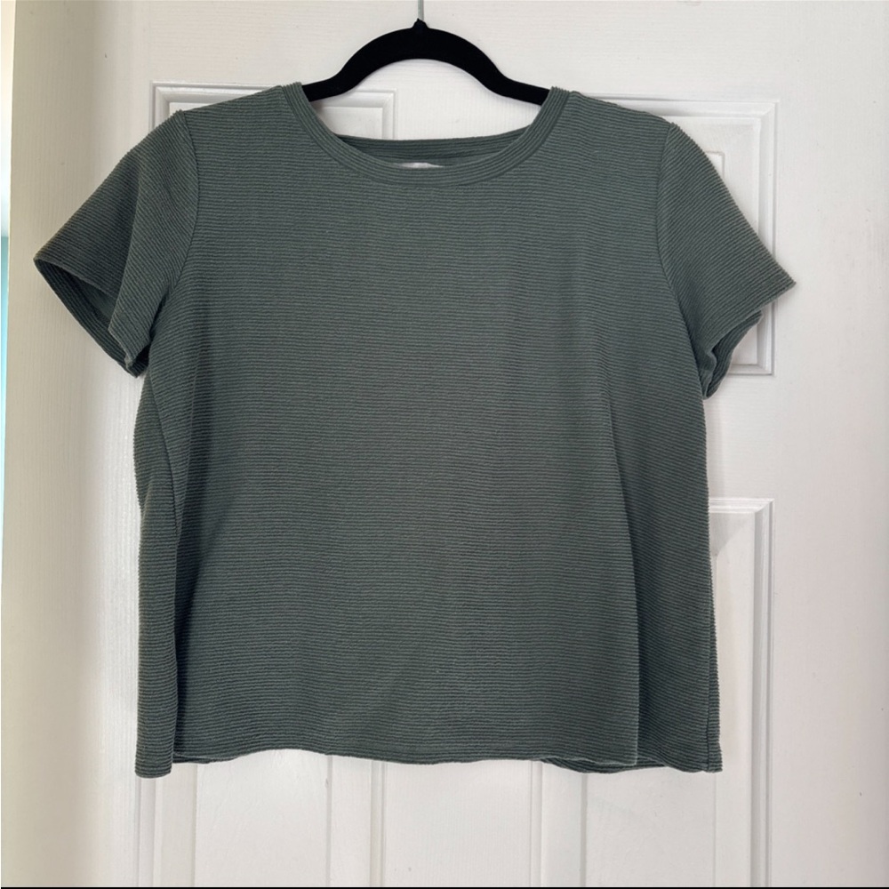 LOFT Sage Green Short Sleeve Tee